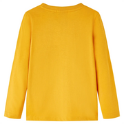 Maglietta da Bambina a Maniche Lunghe Ocra 104 12755