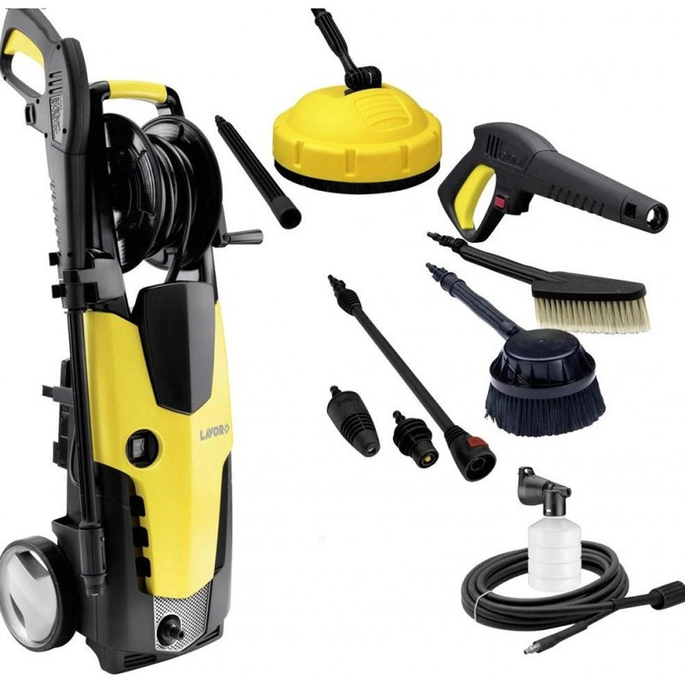 Trade Shop - Idropulitrice Ad Alta Pressione 2500w 160 Bar Lavor Stm 160 Multiaccessoriata -
