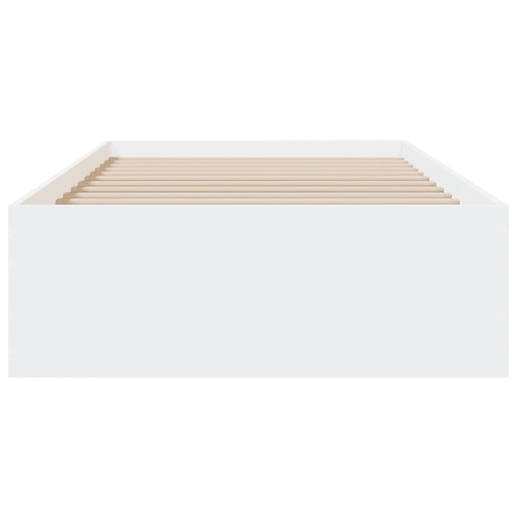 Giroletto con Cassetti Bianco 90x190 cm in Legno Multistrato