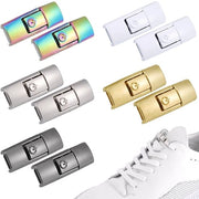Set di cinture per scarpe da bambino/sportive - 10 pezzi - Cinture elastiche - Cinture metalliche - Cinture veloci da sciogliere - Dimensioni: 27 x 10 mm - Cinture per scarpe