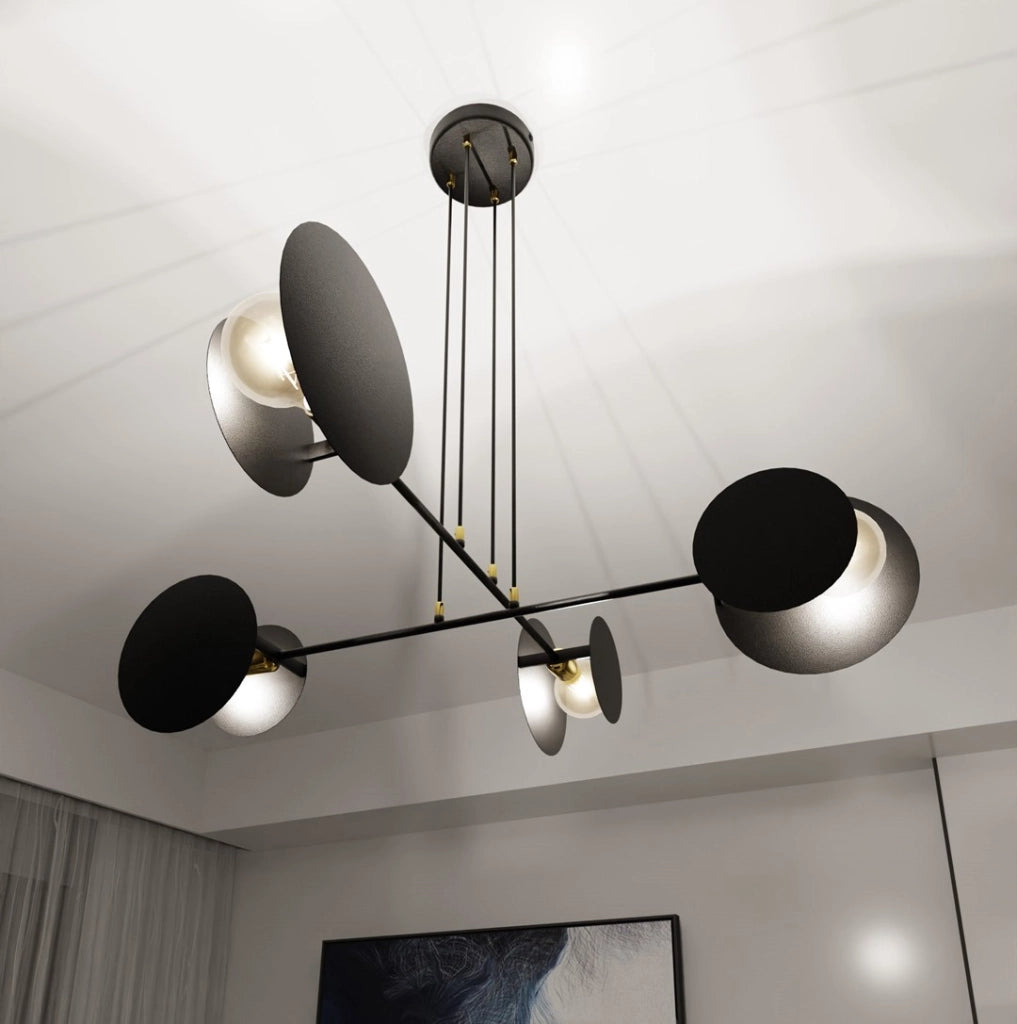 Lampadario Emibig IDEA 4 4xE27 Nero metallo Ø96 H100