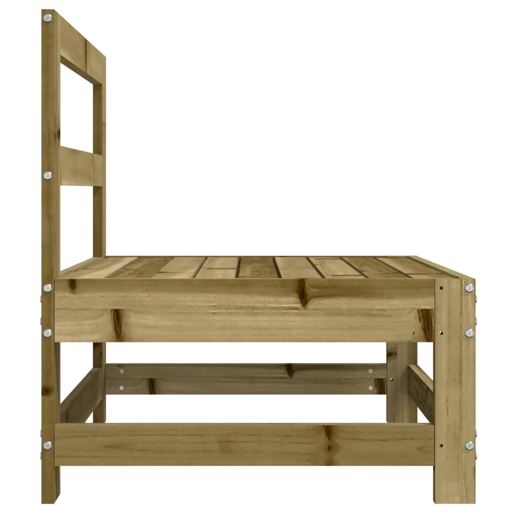 Divano Centrale da Giardino in Legno di Pino Impregnato 825484
