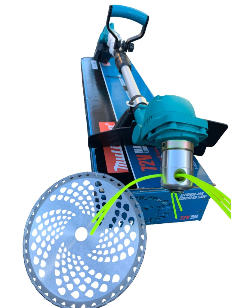 TAGLIAERBA DECESPUGLIATORE TOSAERBA A BATTERIA DOPPIA BATTERIA DISCO TESTINA