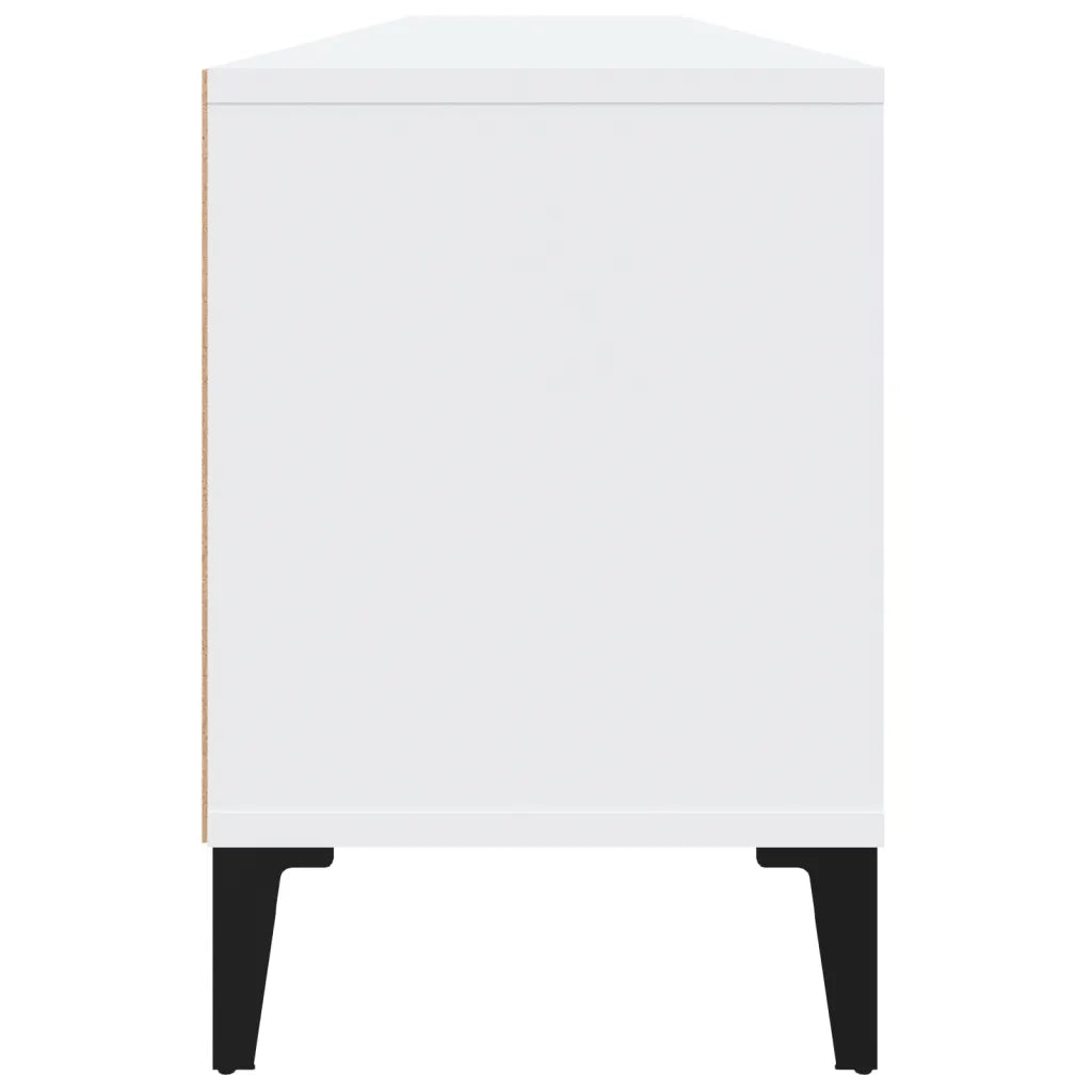 Mobile Porta TV Bianco 150x30x44,5 cm in Legno Multistrato