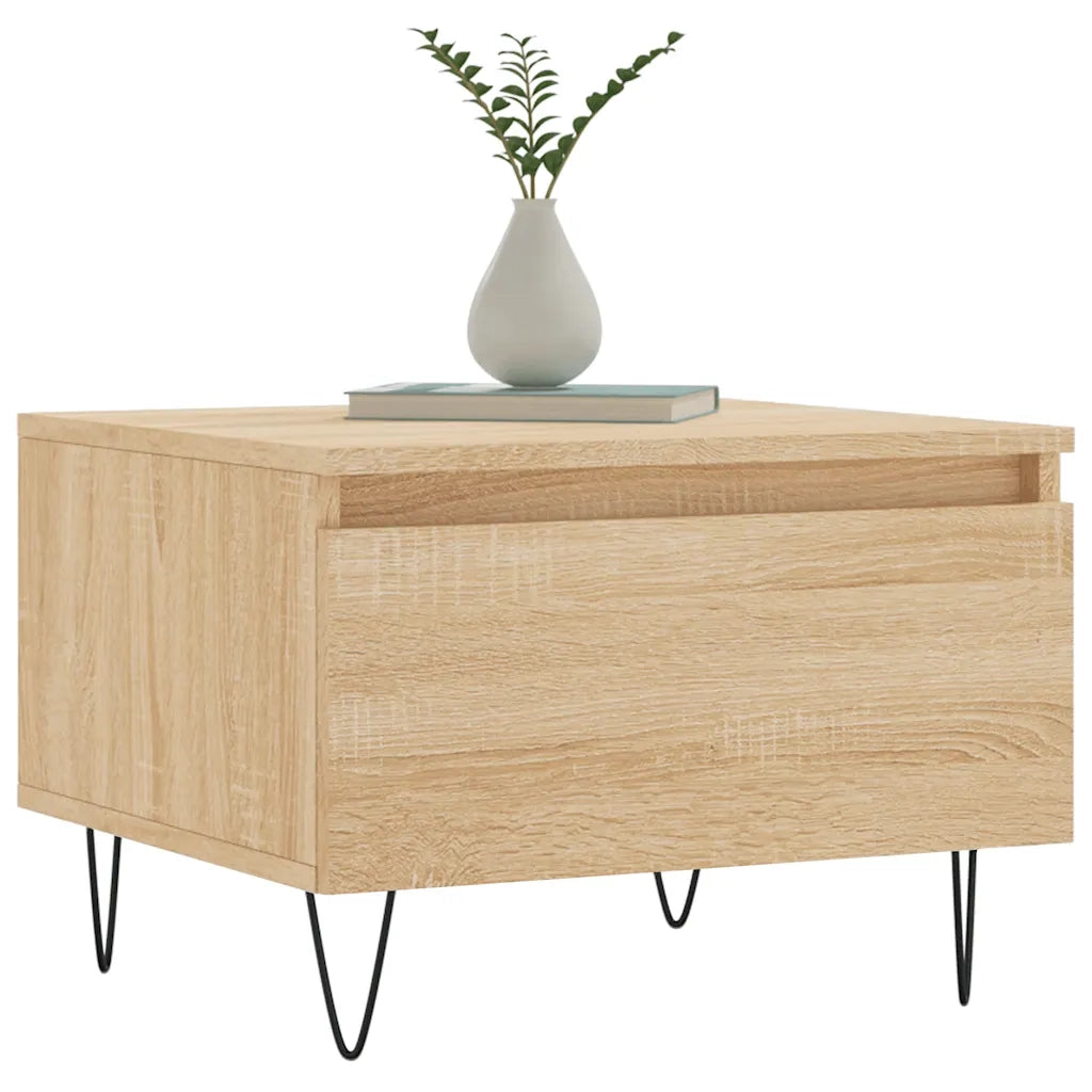 Tavolini Salotto 2pz Rovere Sonoma 50x46x35cm Legno Multistratocod mxl 94809