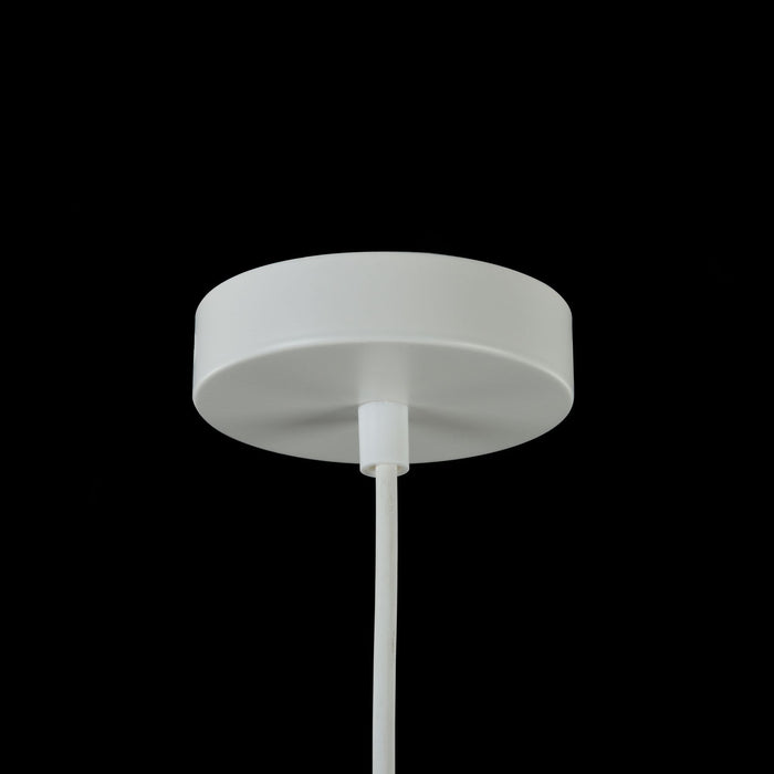 Lampada pendente Pendant in Metallo Louvre Bianco