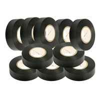 Kit nastro isolante in pvc autoestinguente multicolore per impianti sicuri *** colore nero, dimensioni 15 mm x 10 mt ...