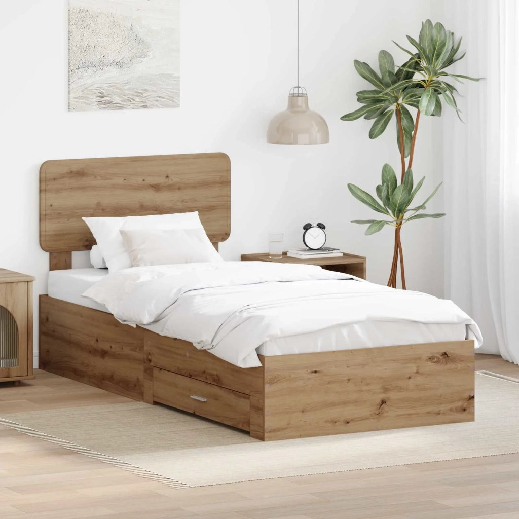 Struttura del letto Rovere artigianale 100 x 200 cm 3412417