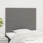 Testiera Grigio Scuro 90x5x118/128 cm Tessuto 3116175