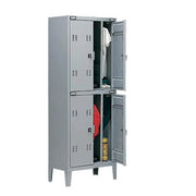 Armadietto spogliatoio a norma ASL a 4 posti sovrapposto cm. 70x47x180h