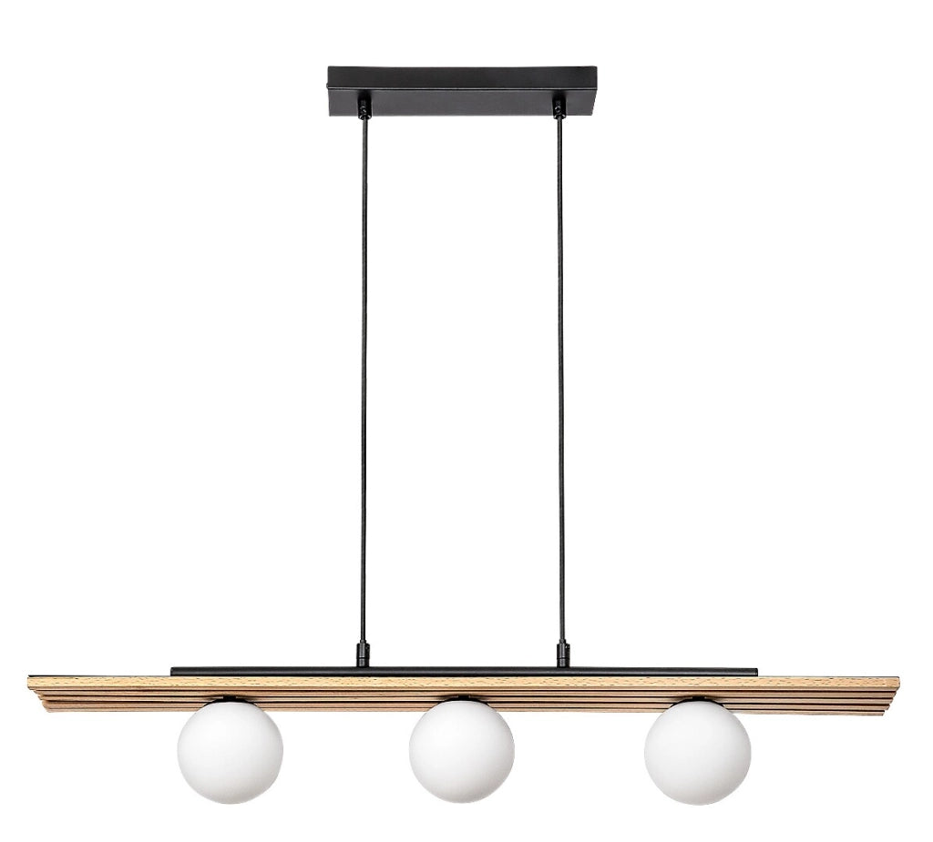 Lampada a sospensione Noxelle 3x G9 nero legno Rabalux