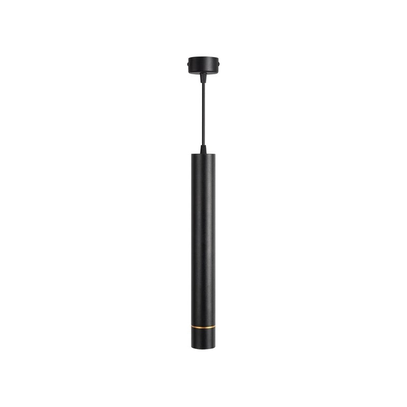 Lampada Led A Sospensione A Cilindro 5W Colore Nero Luce Caldo 2700K Angolo 30 Gradi CRI 90