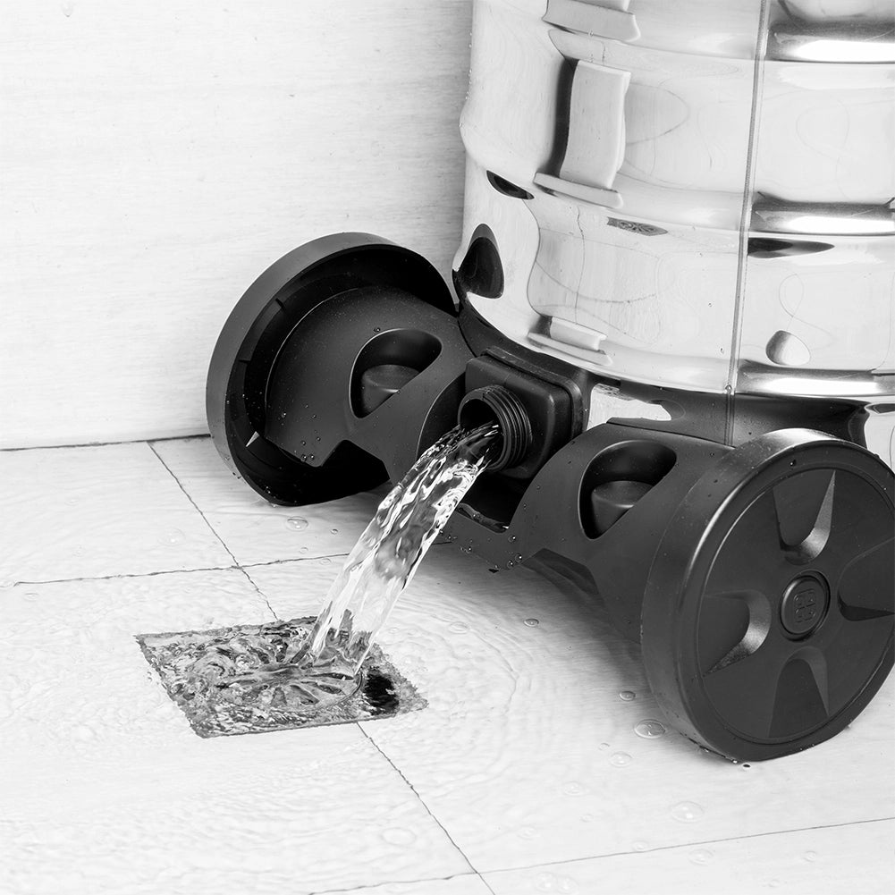 Aspiratore Solidi e Liquidi da 30 L 1200 W Acciaio con Filtro HEPA e Soffiante