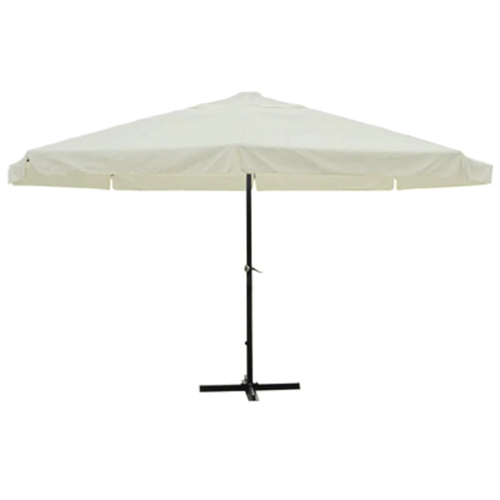 Ombrellone da esterno in alluminio bianco 500 cm 02_0008144