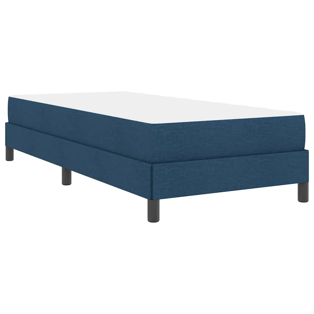 vidaXL Letto a molle con materasso Blu 100 x 200 cm Tessuto