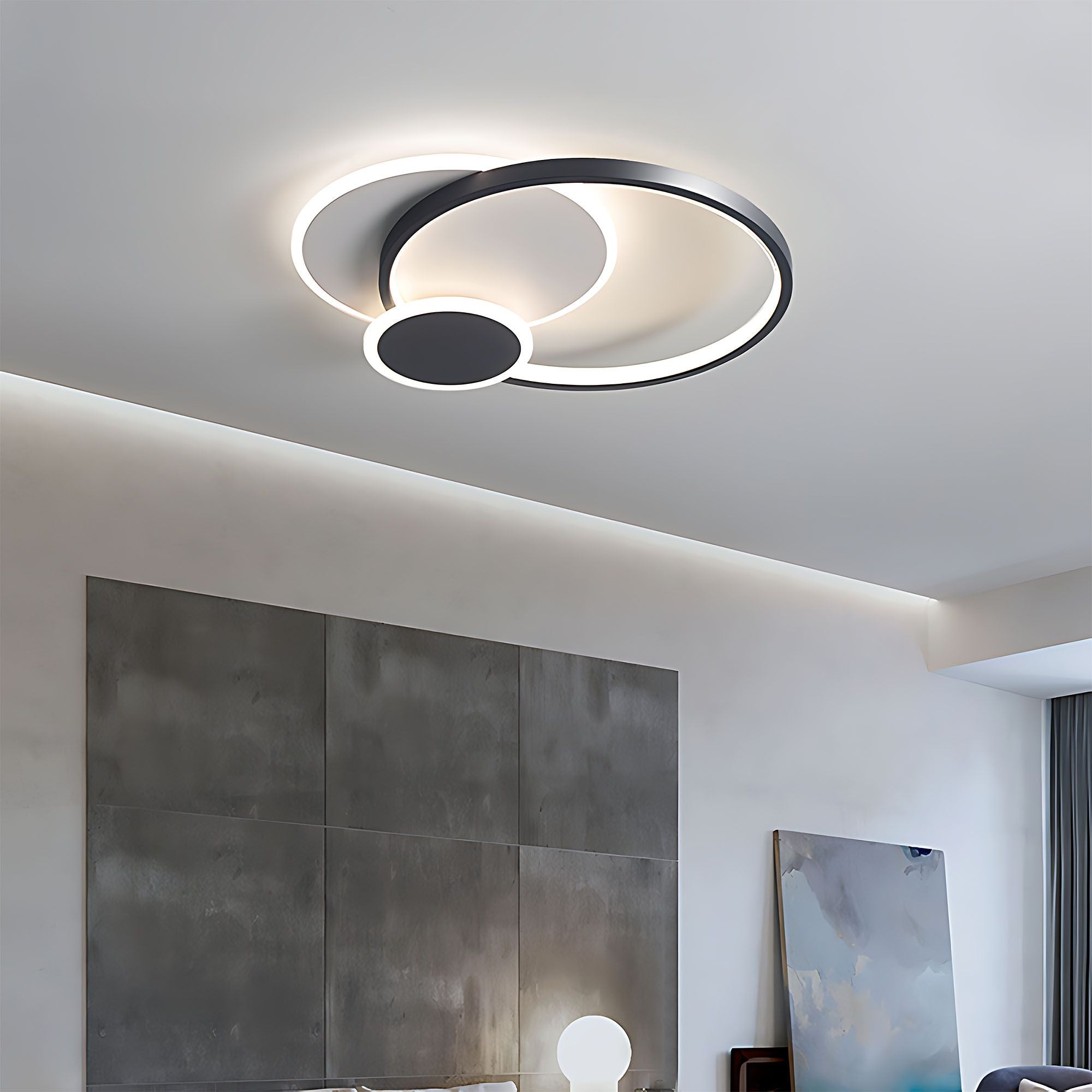 Lampada Da Soffitto App1709-c Black Led
