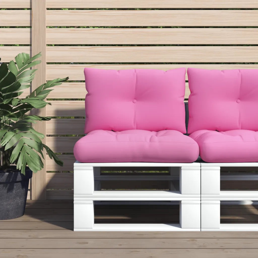 Cuscini per Pallet 2 pz | Cuscini per sedie Rosa in Tessuto Oxford