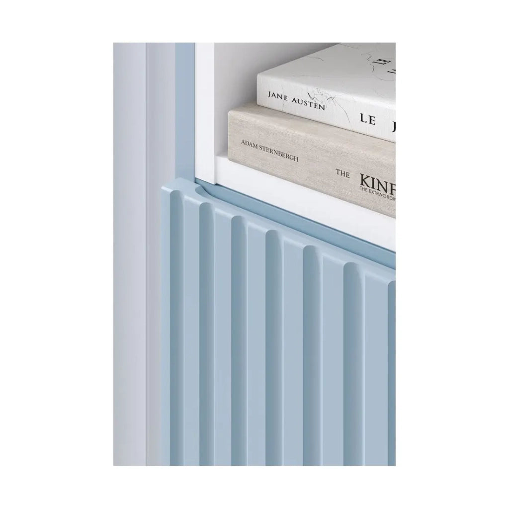 Colonna da bagno VANO 140 cm blu denim 2 porte sospese