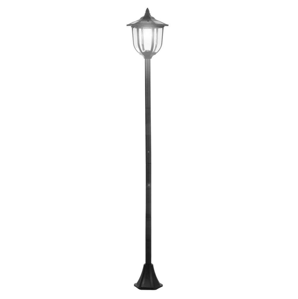 Lampada solare LED da esterno con 6 LED e luce a fiamma