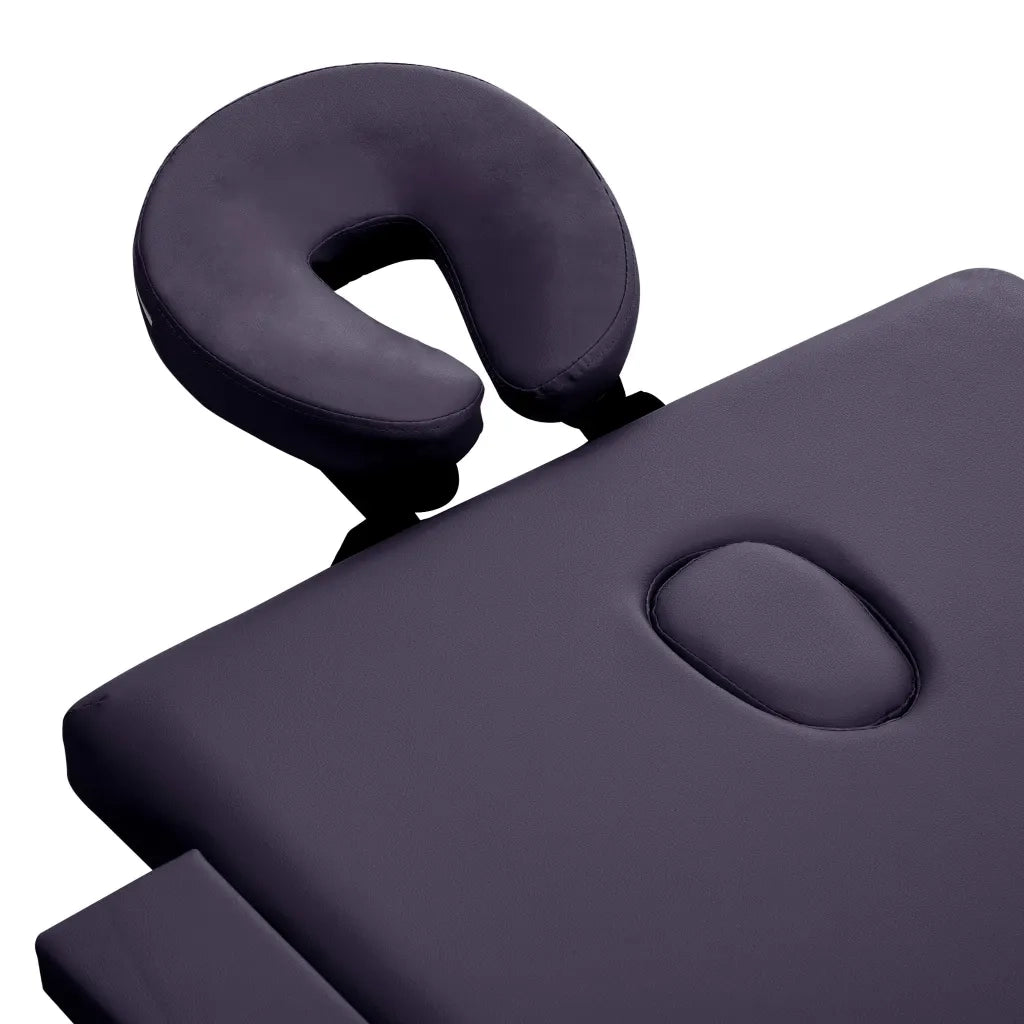 Lettino da Massaggio a 3 Sezioni in Alluminio Viola 110198