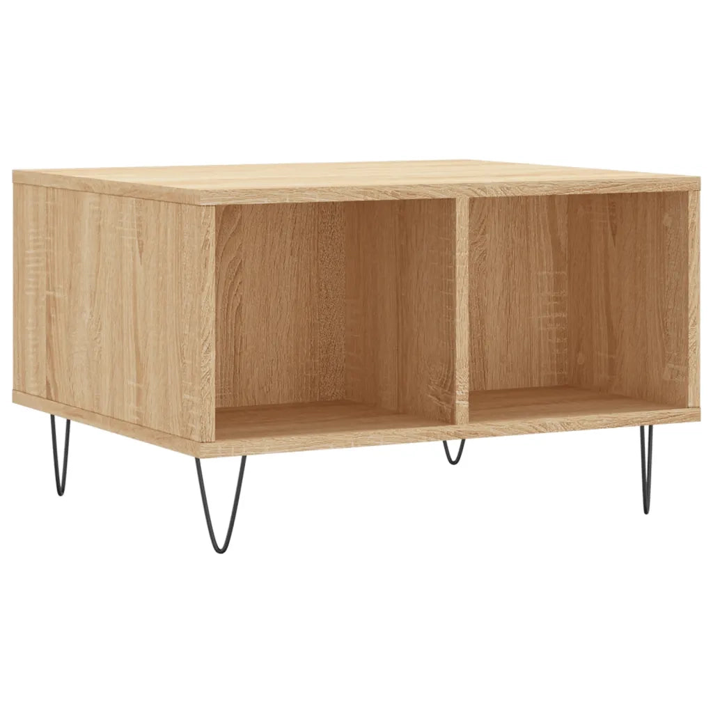 Tavolino Salotto-Tavolino da soggiorno-Tavolo Rovere Sonoma 60x50x36,5 cm Legno Multistrato 213078