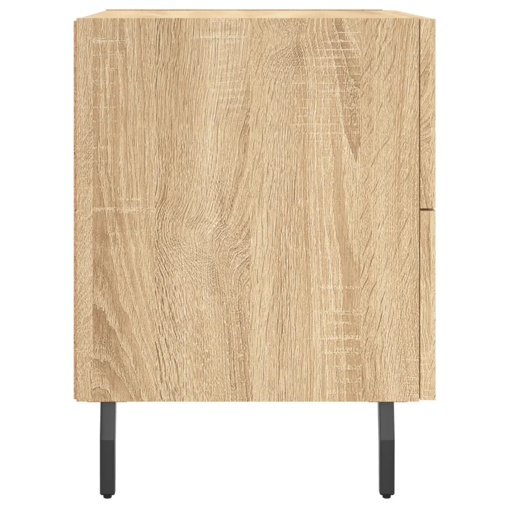 vidaXL Comodino Rovere Sonoma 40x35x47,5 cm in Legno Multistrato