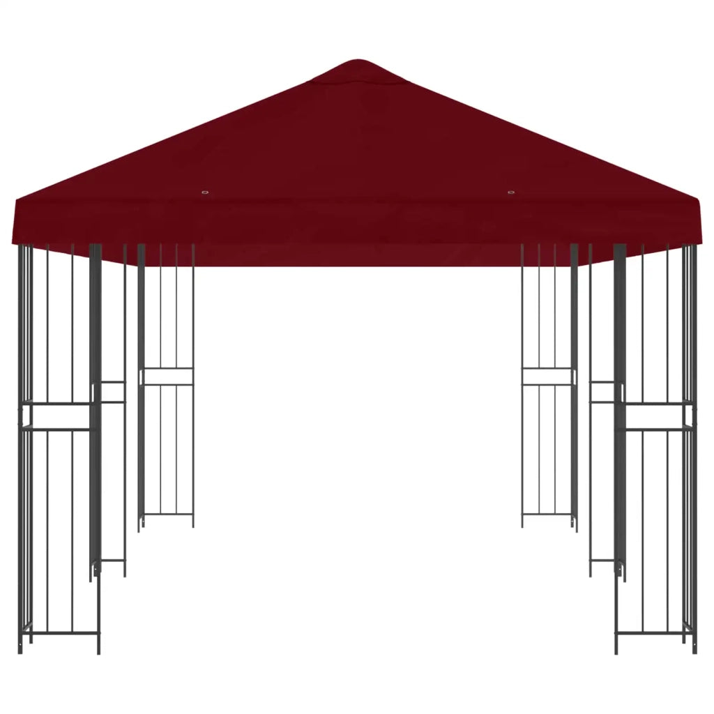 Gazebo con pareti laterali 6 x 3 m Borgogna
