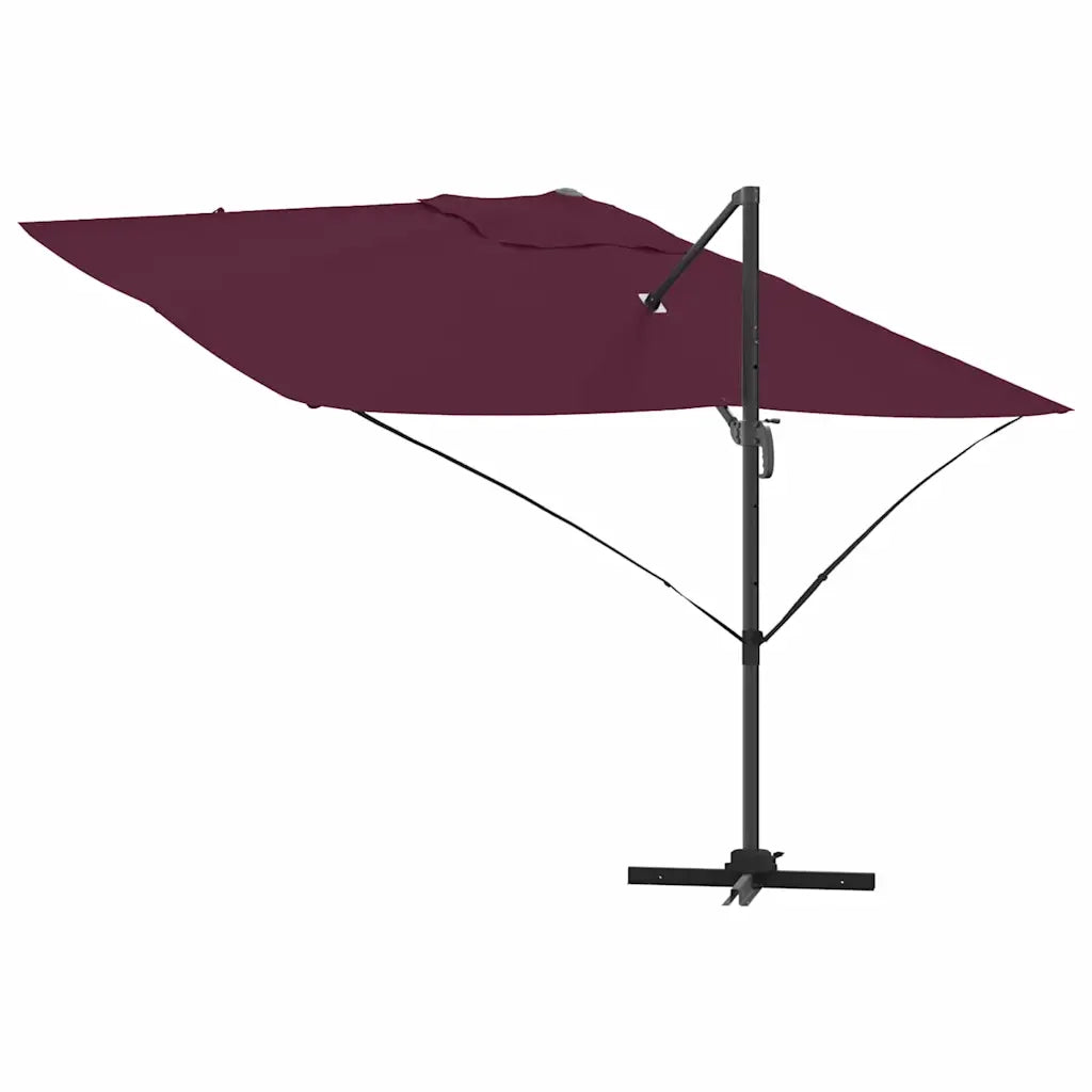 Ombrellone-Ombrello da giardino balcone Rosso Bordeaux 351 x 250 x 260 cm
