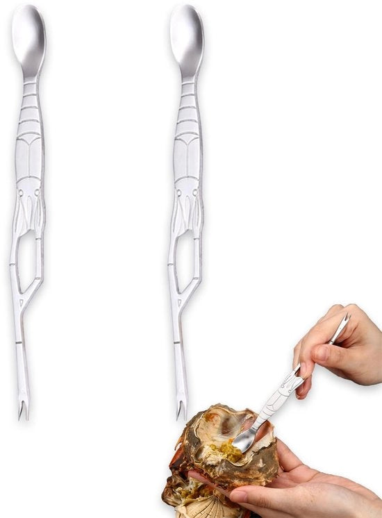 Forka per tavola 1 pezzo - Accessorio da cucina - Utensili da tavola - Cibo - Design comodo - Forka a grappolo di granchio