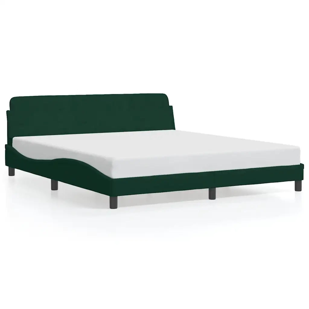 Giroletto Dover Verde Scuro 180x200 cm in Velluto 373235