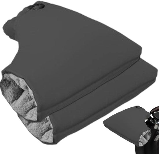 Guanti per la mano sinistra - Caldaie per mani invernali - Ciclismo all'aperto - Impermeabili caldi - 30x35 cm - Nero