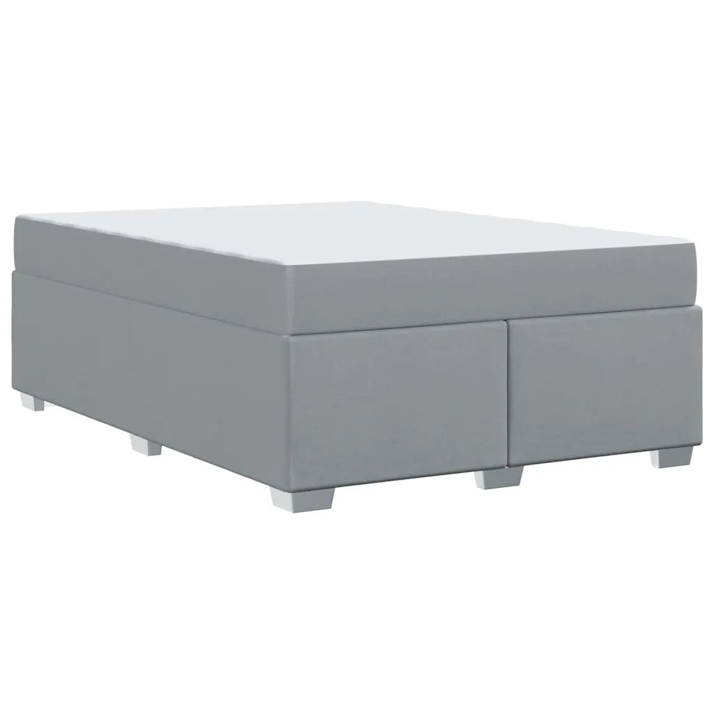 Struttura del letto Grigio chiaro 140 x 200 cm Tessuto