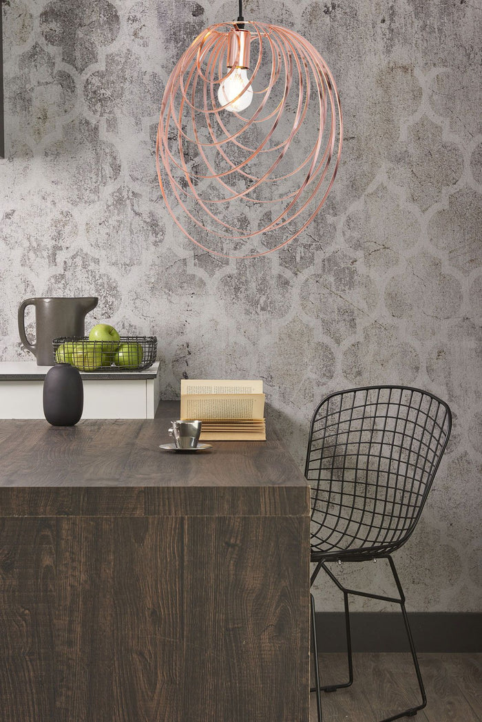 Lampada Da Soffito Geometrico Rose Gold APP427-1CP