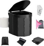Toilet Portatile Ripiegabile con Coperchio - Toilette da Campeggio all'Aperto per Adulti e Donne - Contenitore per Urina da Getto da Spremere - Adatto per Escursioni, Campeggio, Viaggi