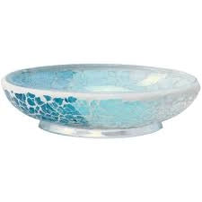 SUMMER PORTASAPONE IN VETRO BLU