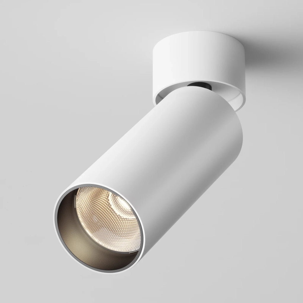 Maytoni Lampada da soffitto moderna FOCUS LED 1 luce LED integrato bianco metallo
