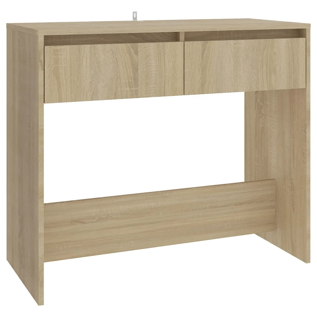 Tavolo Consolle | Tavolo d'Ingresso Rovere Sonoma 89x41x76,5 cm in Acciaio