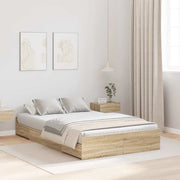 Struttura letto con contenitore Rovere Sonoma 120 x 190 cm 3335327