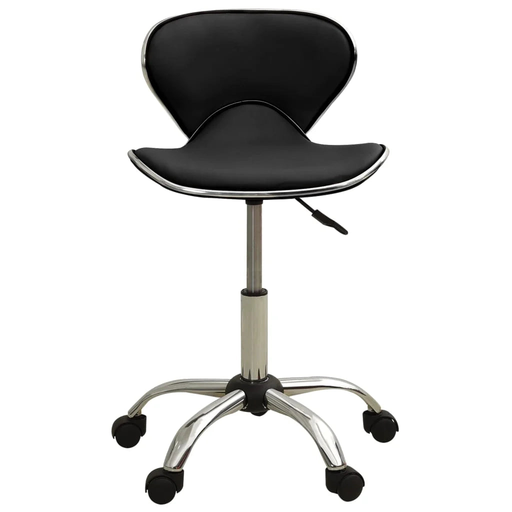 Sedia da ufficio/sedia da studio/sedia per computer in similpelle nera 02_0024041
