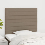 Testiera per Letto-Testata-Testiera Decorativa Tortora 80x5x118/128 cm Tessuto 917263
