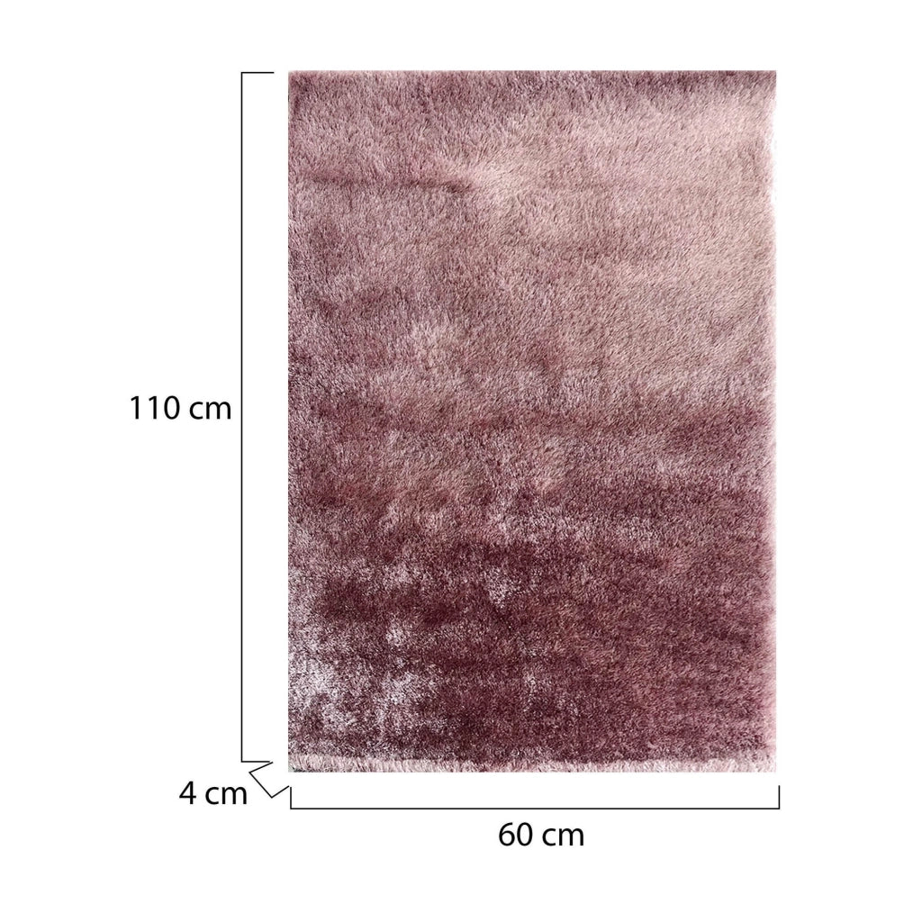 Lateleha, Tappeto Altezza Pelo 35 mm 100% Poliestere, 110x60 cm Rosa Quarzo