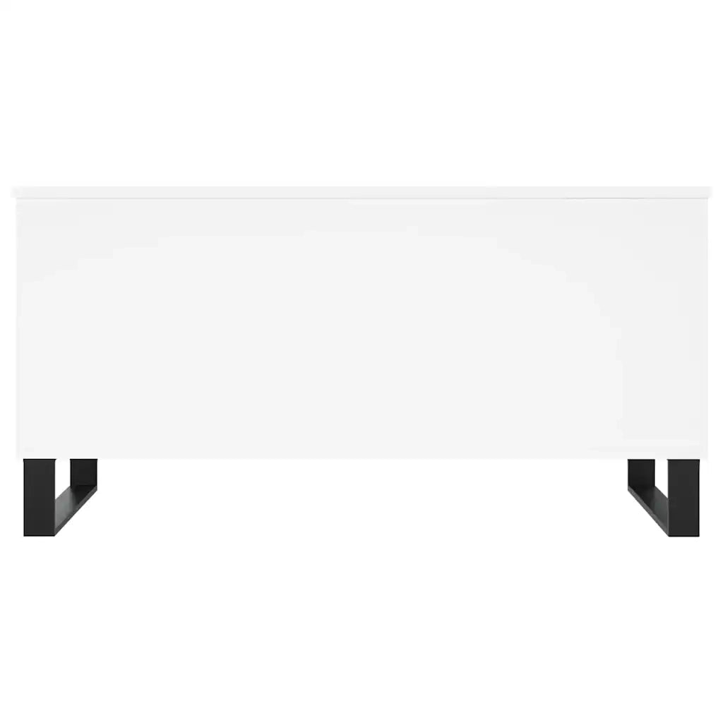 Tavolino da Salotto-Tavolino da soggiorno-Tavolo Bianco 90x44,5x45 cm in Legno Multistrato 635599