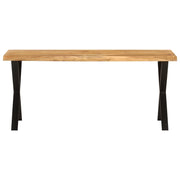Panca con Bordi Vivi 105 cm in Legno Massello di Acacia 372757