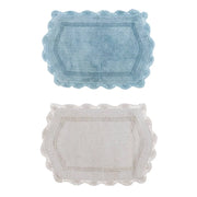 Tappeto Bagno con Crochet Shabby Chic Romance Blanc Mariclò