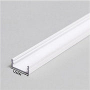 Trade Shop - Profilo In Alluminio Da 1mt Incasso Senza Copertura Per Strip Led Strisce Al12mm -