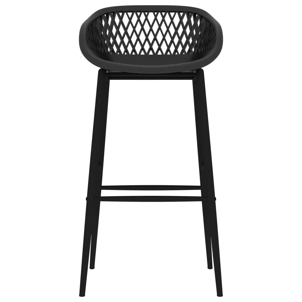 vidaXL Set da Bar 7 pz Bianco e Nero