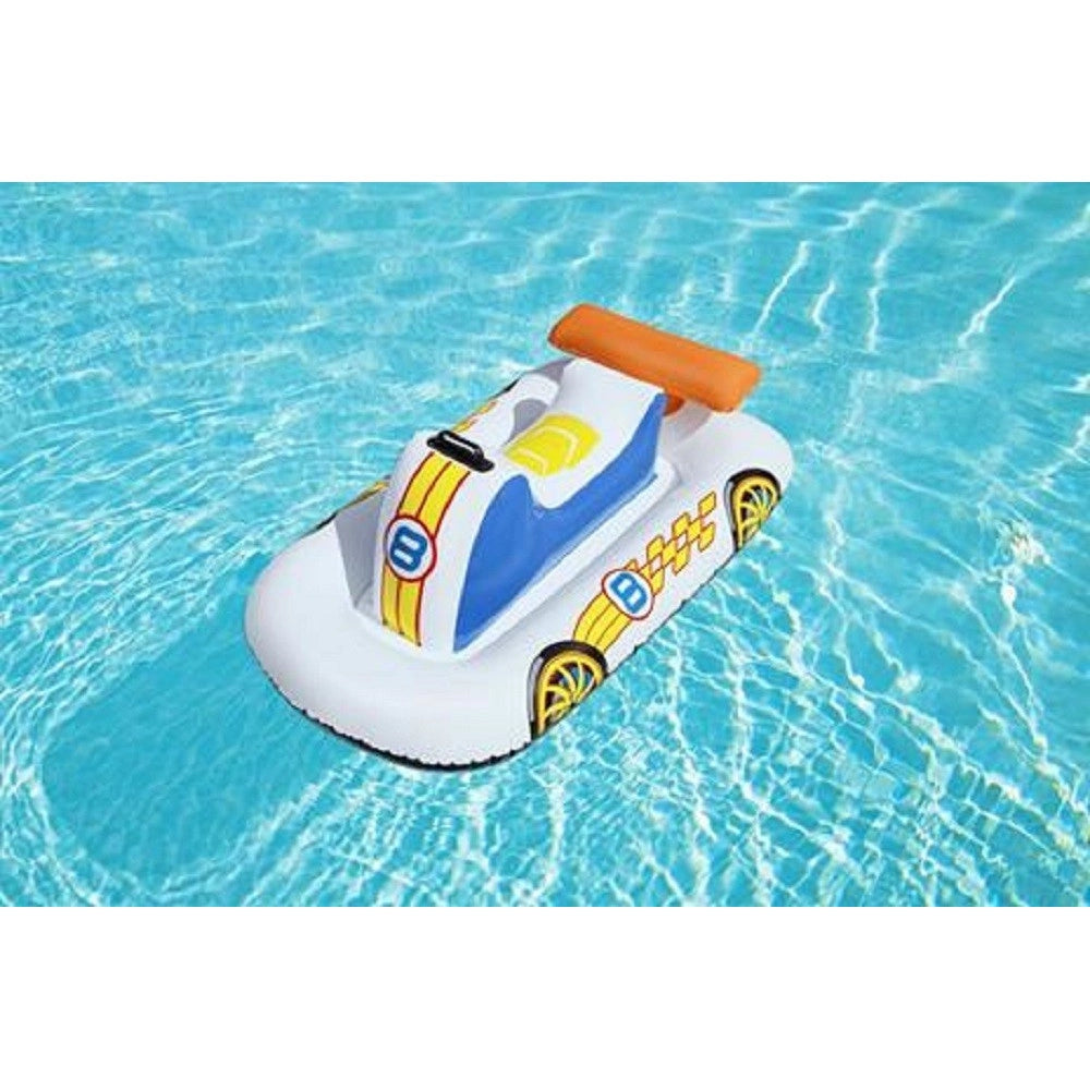 Trade Shop - Cavalcabile Auto Sportiva 110x75cm Galleggiante Piscina Spiaggia Gonfiabile 41480 -