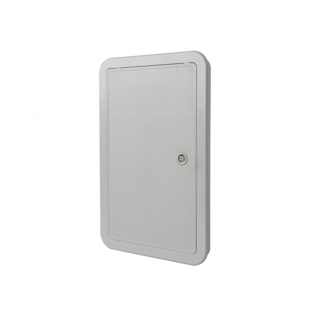 Sportello portello porta in abs grigio l 650 x h 450 x p 22mm per ispezione
