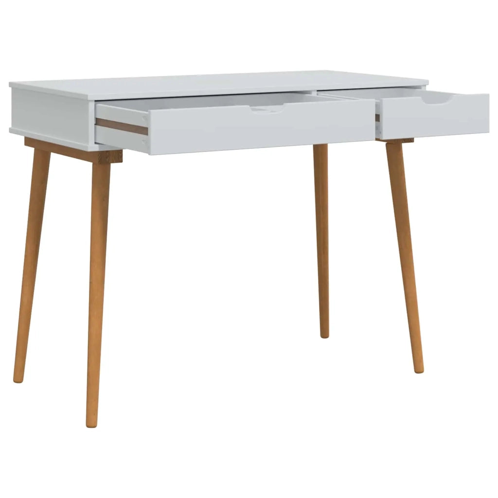 Set Tavolo da Trucco FAUSKE 2 pcs Bianco 100 x 50 x 143 cm 3438575