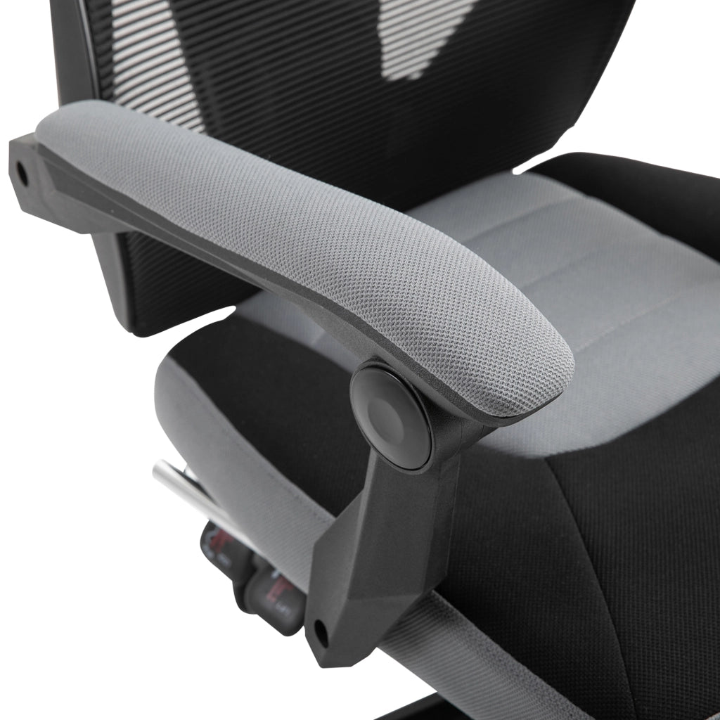 Sedia da Ufficio Ergonomica con Schienale Reclinabile ¨C Zephmum ¨C Grigio
